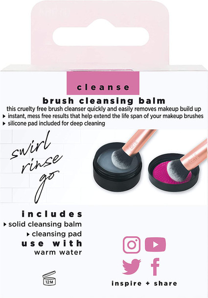 Real Techniques Brush Cleansing Balm with Deep Cleansing Pad for Makeup Brush Care