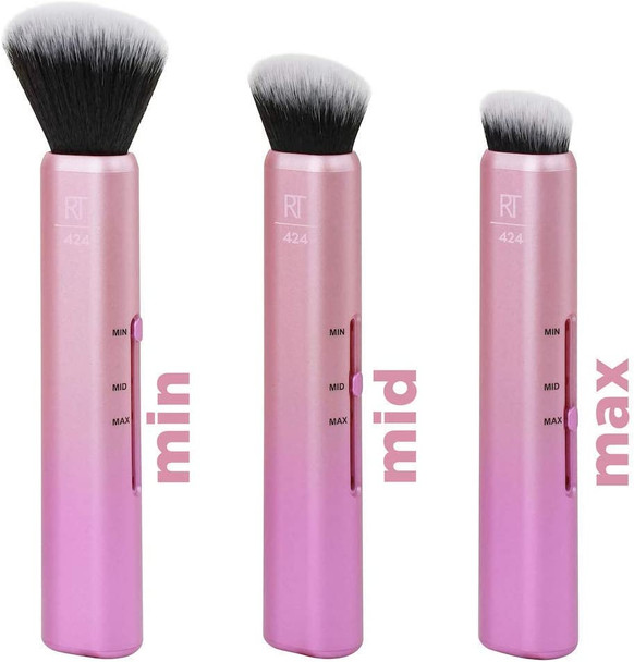 Real Techniques Slide 3-in-1 Customizable Contouring Make-Up Brush for Powder/Bronzer and Contouring, 1897M