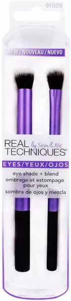 Real Techniques Eye Shade and Blend Eyeshadow Makeup Brush Duo