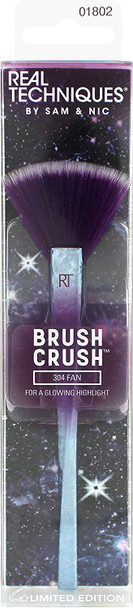 Real Techniques Brush Crush Volume 2 Fan Makeup Brush for Highlighting, RT 304