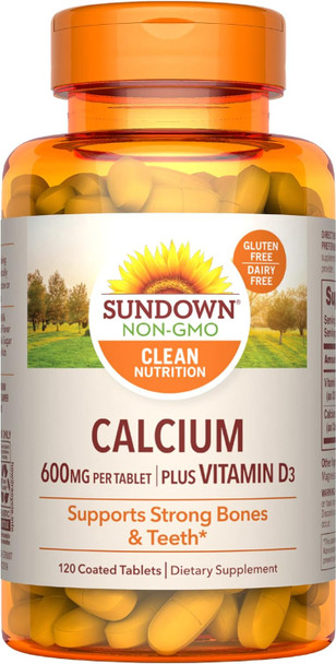 Sundown Calcium 600 Mg + D Caplets 120 Tablets