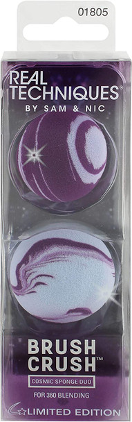 Real Techniques Brush Crush Volume 2 Cosmic Makeup Sponge Blending Duo 2 pack