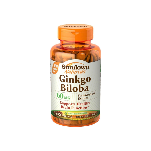 Sundown Ginkgo Biloba, Vegetarian Formula Tablets 200 Ea