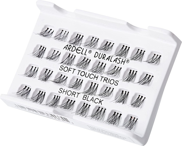 ARDELL Soft Touch Trios Individuals Eye Lashes, Short, Black