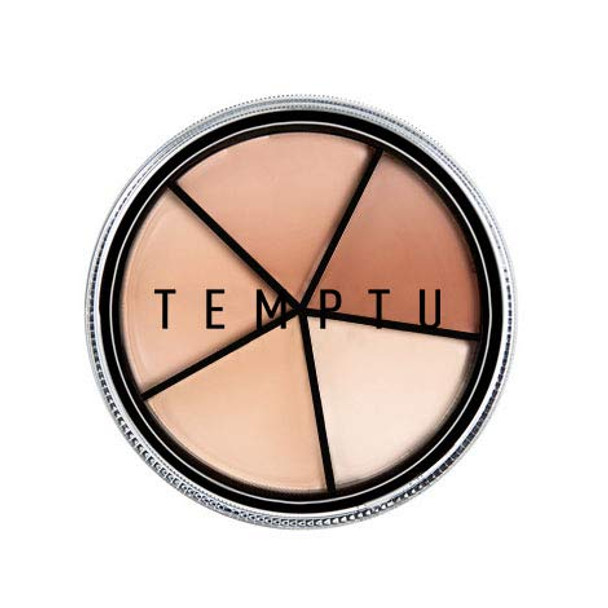 TEMPTU S/B Silicone-Based Concealer Wheel | 5 Natural Skin Tone Shades For Weightless Coverage Of Redness, Dark Spots & Discolorations