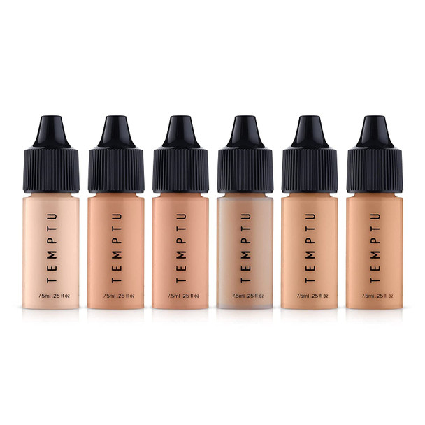 TEMPTU Perfect Canvas Airbrush Foundation: Anti-Aging, Long-Wear Makeup, Buildable Coverage For Hydrated And Healthy Skin Semi Matte, Natural Finish 24 Shades