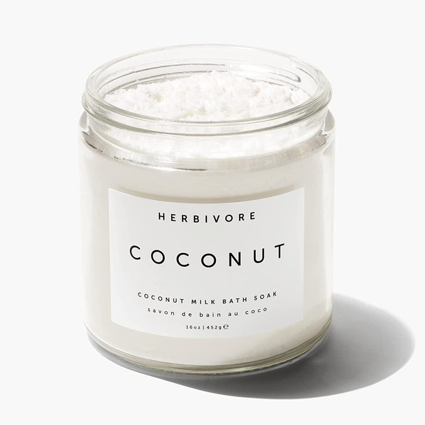 Herbivore Botanicals Coconut Milk Bath Soak - Softens Skin, Lightly Scented with Vanilla. Completely Natural and Vegan (16 oz) Herbivore Botanicals Coconut Milk Bath Soak - Softens Skin, Lightly Scented with Vanilla. Completely Natural and Vegan (16 oz)