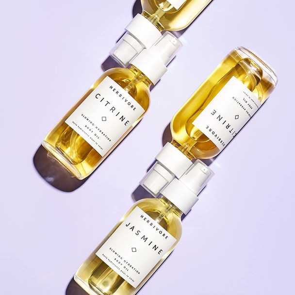 Herbivore Botanicals Jasmine Body Oil. Moisturizing Botanical Oils for Glowing Skin. Packed with Nourishing Antioxidants and Vitamins (4 fl oz)
