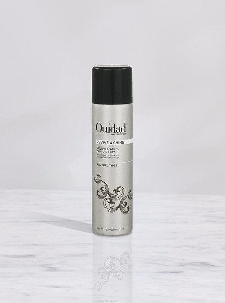 Ouidad, Revive & Shine Rejuvenating Dry Oil Mist, Softens & Moisturizes Curls, Intense Nourishment, 2oz
