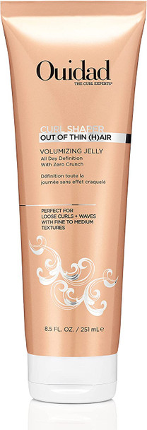 Ouidad, Curl Shaper Out of Thin (H)air Volumizing Jelly, Volumizes Defines Loose Curls Maintains Hold, 8.5oz