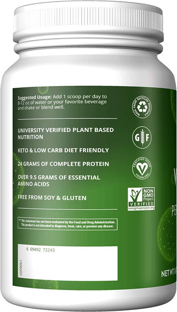 MRM Nutrition Veggie Elite Performance Protein | Matcha Latte Flavored| Plant-Based Protein| Easy to Digest | with BCAAs| Vegan + Gluten-Free | Clinically Tested| Digestive enzymes | 30 Servings