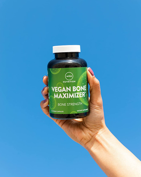 MRM - Vegan Bone Maximizer, Supports Bone Strength, Density & Health, Made from Organic Certified Algae (120 Vegan Capsules)