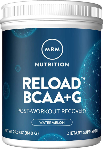 MRM BCAA+G RELOAD Post-Workout Recovery - Watermelon, 840g - 60 Servings Per Container
