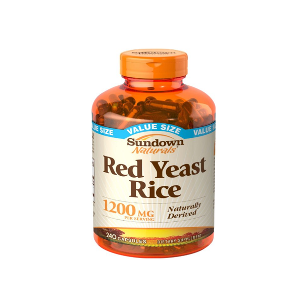 Sundown Naturals Red Yeast Rice, 1200mg, Capsules 240 ea