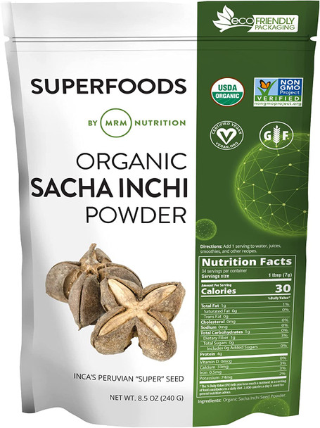 MRM Super Foods - Organic Sacha Inchi Powder, 8.5 Ounce