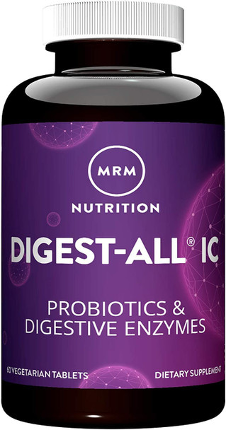 MRM Nutrition Digest-All A® IC Probiotics & Digestive Enzymes | Improved Digestion and Absorption | Healthy Digestion | May Help with Bloating and Gas | Gluten-Free | 15 Servings