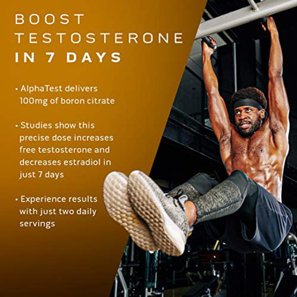 Booster For Men | Muscletech Alphatest | Tribulus Terrestris & Boron Supplement | Max-Strength Atp & Test Booster | Daily Workout Supplements For Men, 120 Pills (Package May Vary)