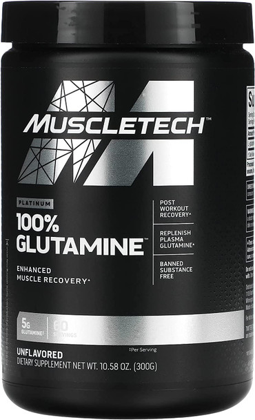 Muscletech Essential Series, Platinum 100% Glutamine, Unflavored, 5 g, 10.58 oz (300 g), Sports Nutrition Supplements, Powder Muscletech Essential Series, Platinum 100% Glutamine, Unflavored, 5 g, 10.58 oz (300 g), Sports Nutrition Supplements, Powder
