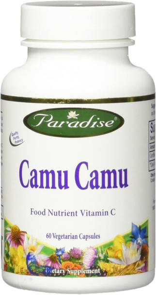 Paradise Herbs Camu Camu - 60 Vegetable Capsules