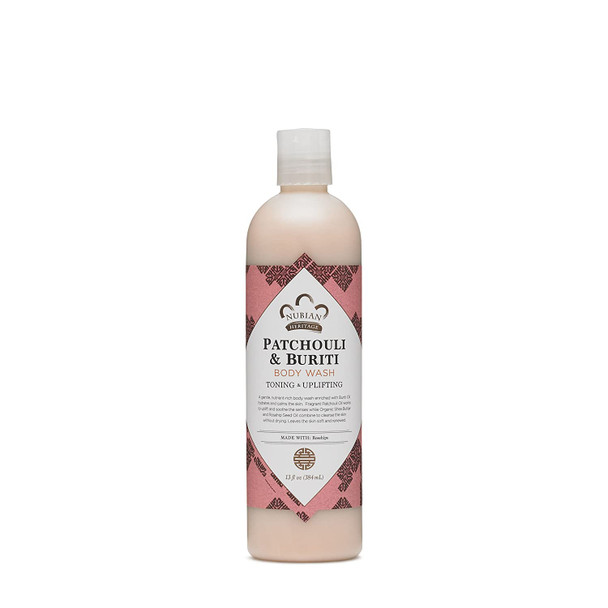 Nubian Heritage Patchouli and Buriti Body Wash, 13 Fluid Ounce - 1 Each.