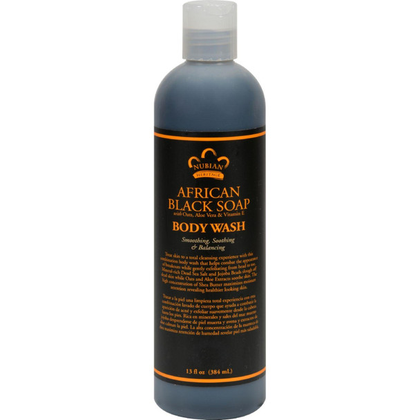 Nubian Heritage: African Black Body Wash, 13 Oz (Pack Of 3)