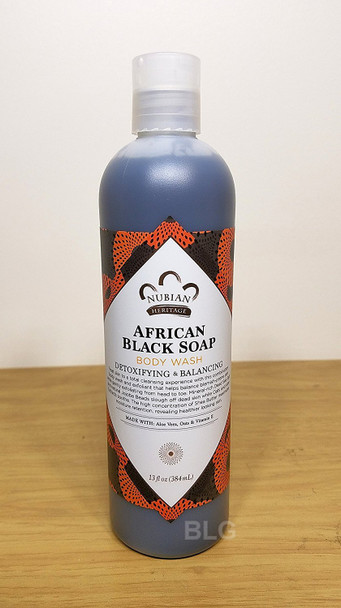 Nubian Heritage Body Wash African Black 13 fl. oz.(pack of 4)