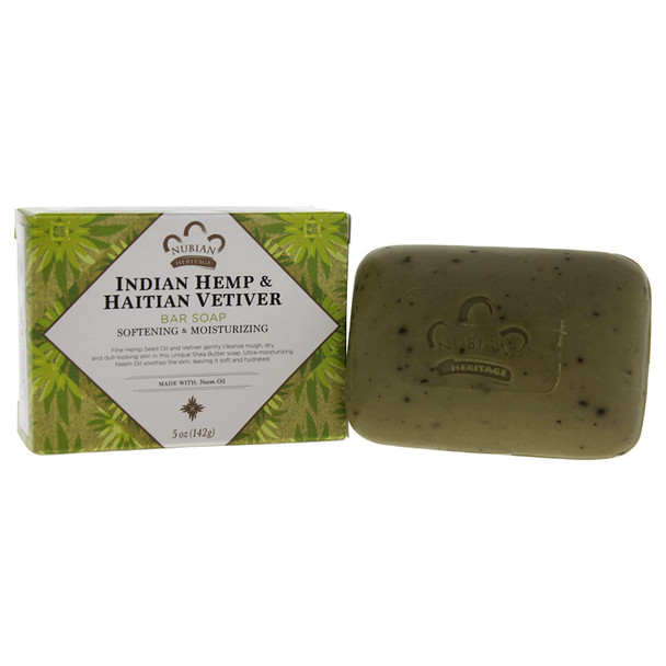 Nubian Heritage Soap Bar, Indian Hemp, 5 Ounce