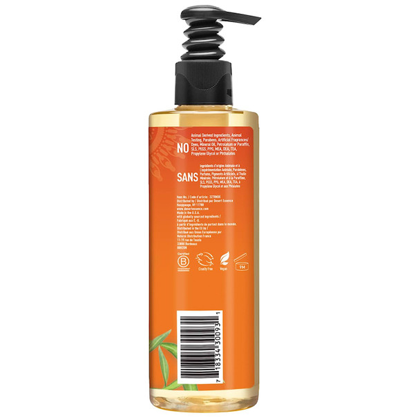 Desert Essence Thoroughly Clean Face Wash - Original - 8.5 Fl Ounce - Tea Tree Oil - For Soft Radiant Skin - Gentle Cleanser - Extracts Of Goldenseal, Awapuhi, & Chamomile Essential Oils