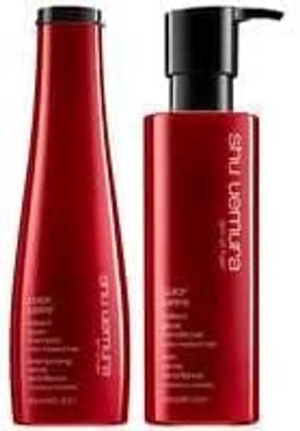 Shu Uemura Art of Hair Color Lustre Duo Set: Brilliant Glaze Shampoo 300ml and Conditioner 250ml For Colour Treated Hair