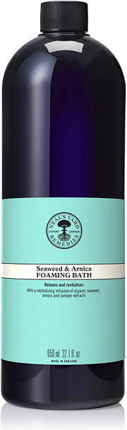 Neal's Yard Remedies Seaweed and Arnica Foaming Bath | Revitalises Tired Muscles & Limbs | 950 ml Neal's Yard Remedies Seaweed and Arnica Foaming Bath | Revitalises Tired Muscles & Limbs | 950 ml