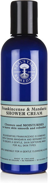 Neal's Yard Remedies Frankincense & Mandarin Shower Cream | Deeply Moisturises and Cleanses | 200ml