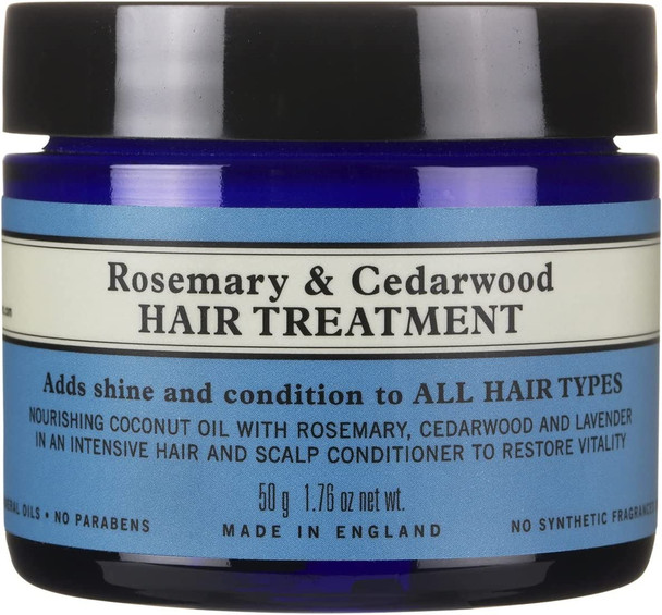 Neals Yard Remedies Rosemary and Cedarwood Hair Treatment | Adds Shine and Condition to All Hair Types | 50g