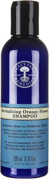 Neal's Yard Remedies Revitalising Orange Flower Shampoo | Nutrient Rich for Natural Shine | 200 ml
