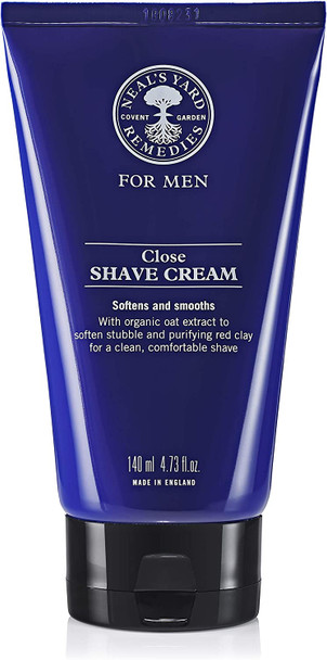 Neal's Yard Remedies Close Shave Cream | Achieve the Perfect Shave | Softens & Smoothes | 140ml