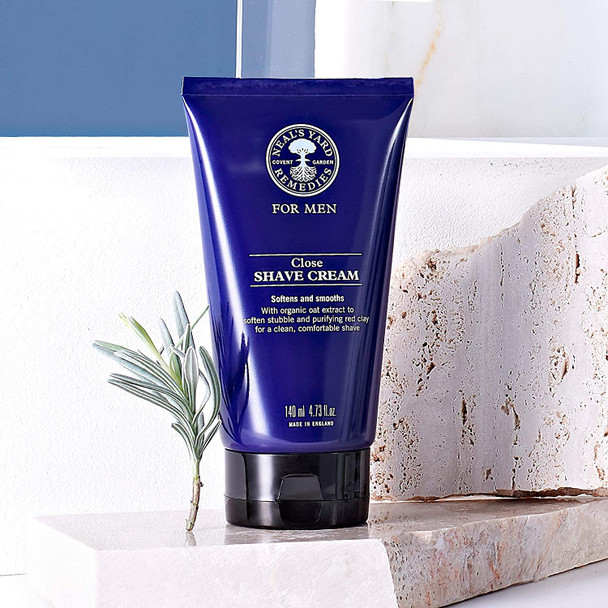 Neal's Yard Remedies Close Shave Cream | Achieve the Perfect Shave | Softens & Smoothes | 140ml