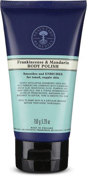 Neal's Yard Remedies Frankincense & Mandarin Body Polish | Exfoliate & Rejuvenate Skin | 150g