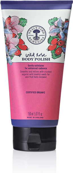 Neal's Yard Remedies Wild Rose Body Polish | Exfoliate & Rejuvenate to Smooth Skin | 150ml