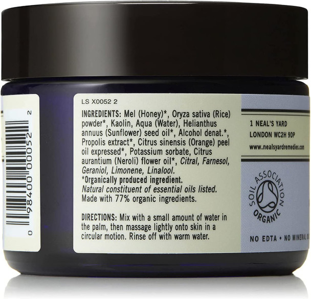 Neal's Yard Remedies Honey & Orange Facial Scrub | Exfoliating & Clarifying for all Skin Types | 75g