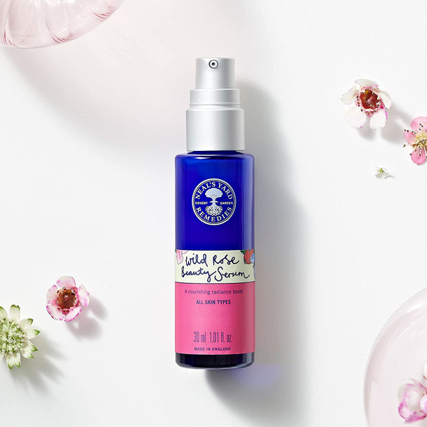 Neal's Yard Remedies Wild Rose Beauty Serum | Feel Soft & Supple with a Natural Glow |30ml