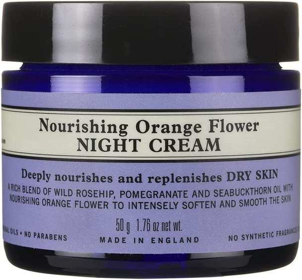 Neal's Yard Remedies Nourishing Orange Flower Night Cream | Replenishses Skin Overnight to Keep it Beautifully Smooth | 50g