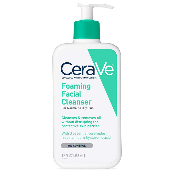 Cerave Foaming Facial Cleanser, 12 Ounce
