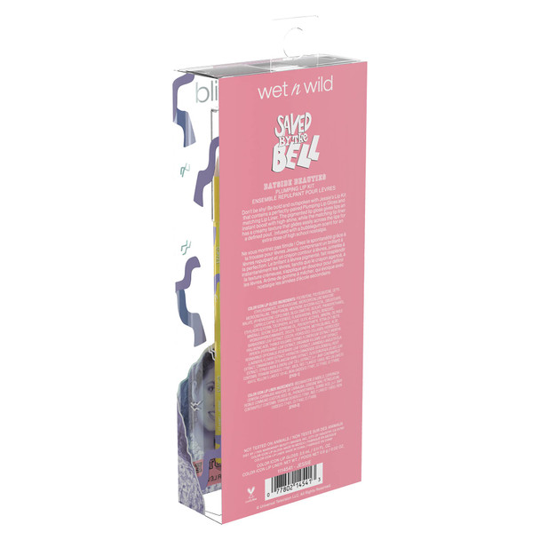 Wet n Wild Saved By The Bell 2-Piece Bayside Beauties Plumping Lip Kit, Lip Plumping Gloss and Lip Liner, High Shine Tinted Lip Gloss, Hydrating Lip Gloss Balm, Bubblegum Scent, Jessie,1114541