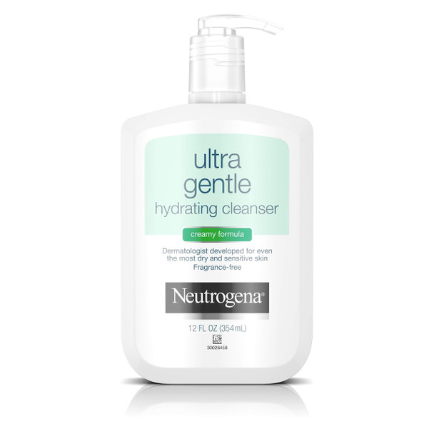 Neutrogena Ultra Gentle Hydrating Cleanser For Sensitive Skin, 12 Fl. Oz.