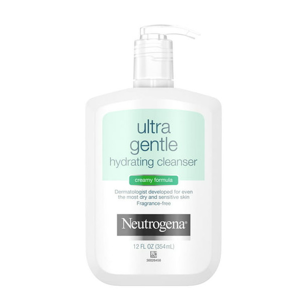 Neutrogena Ultra Gentle Hydrating Cleanser For Sensitive Skin, 12 Fl. Oz.