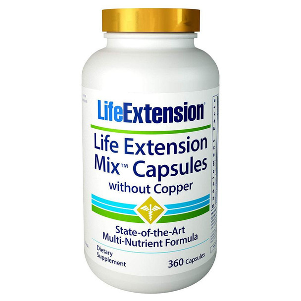 Life Extension Mix Capsules without Copper with pTeroPure 360C