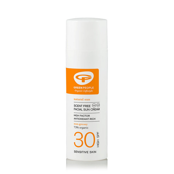 Green People Scent Free Facial Sun Cream - SPF30 50ml