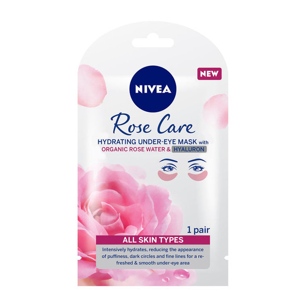 Rose Care Hydrating Under-eye Mask Organic Rose Water & Hyaluron 1 Pair Rose Care Hydrating Under-eye Mask Organic Rose Water & Hyaluron 1 Pair