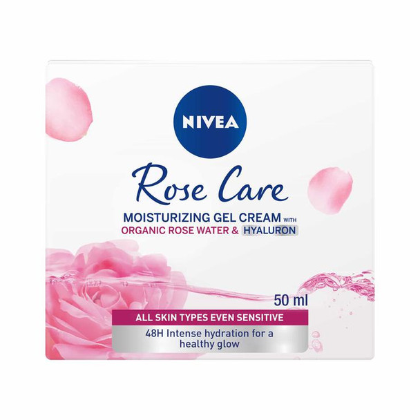Rose Care Moisturising Gel Face Cream 50ml