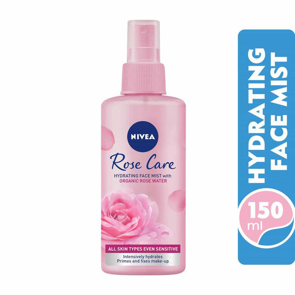 Nivea Rose Care Hydrating Face Mist Hydrating Spray Organic Rose Water 150ml