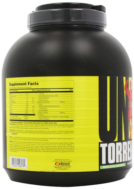 Torrent Post Workout Recovery Supplement: 52g Carbs, 20g Protein and 1.5g Fats- Green Apple - 6#